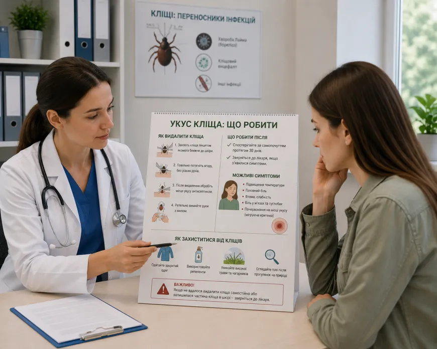 Укус кліща і хвороба Лайма