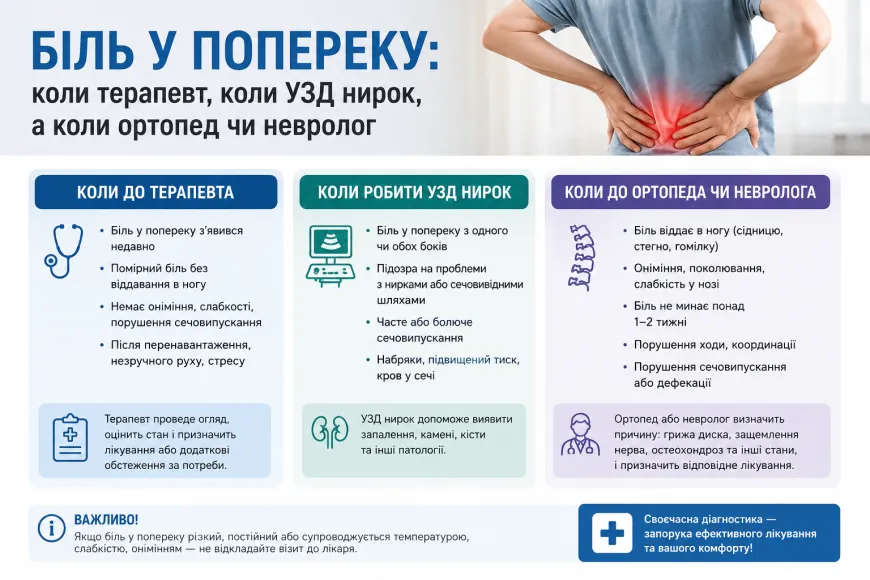 біль у попереку в Івано-Франківську