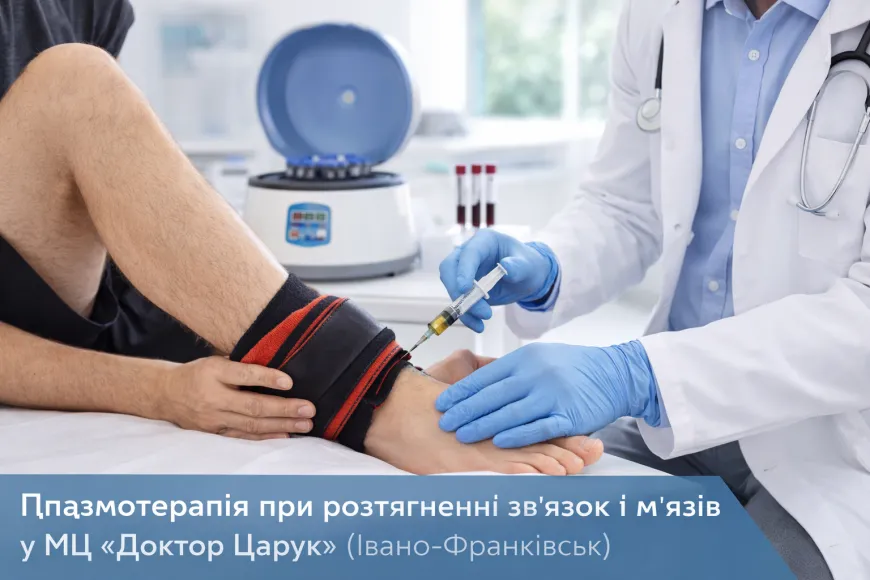 Плазмотерапія при розтягненні зв’язок і м’язів