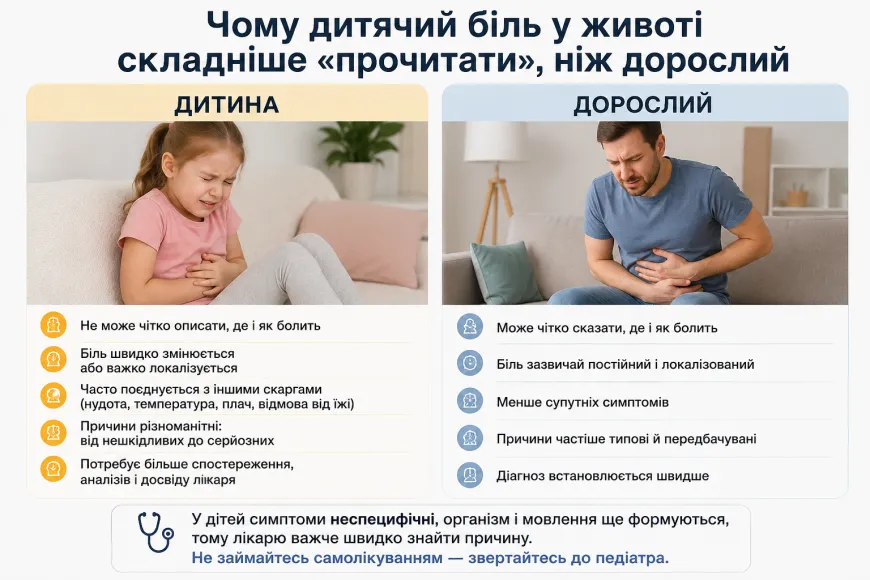 біль у животі у дитини в Івано-Франківську