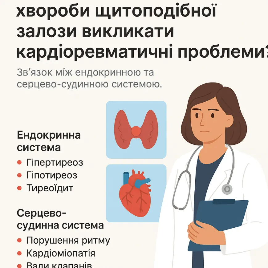 Чи можуть хвороби щитоподібної залози викликати кардіоревматичні проблеми