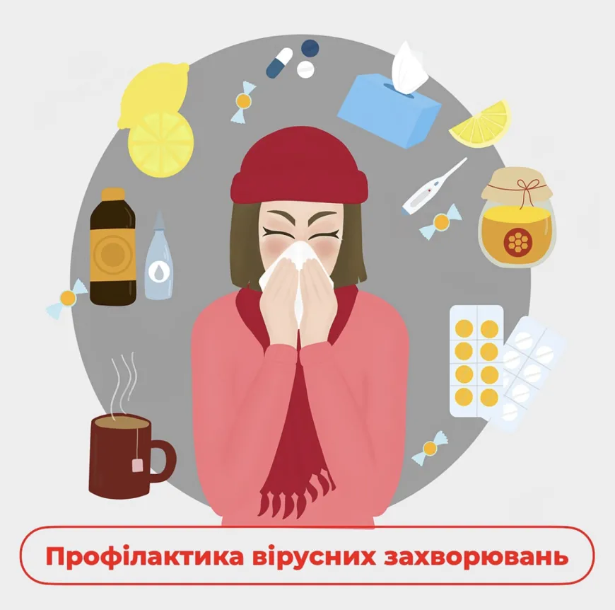 ПРОФІЛАКТИКА ВІРУСНИХ ІНФЕКЦІЙ!🤧  