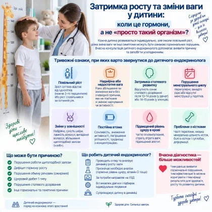Затримка росту та зміни ваги у дитини: коли це гормони, а не «просто такий організм»